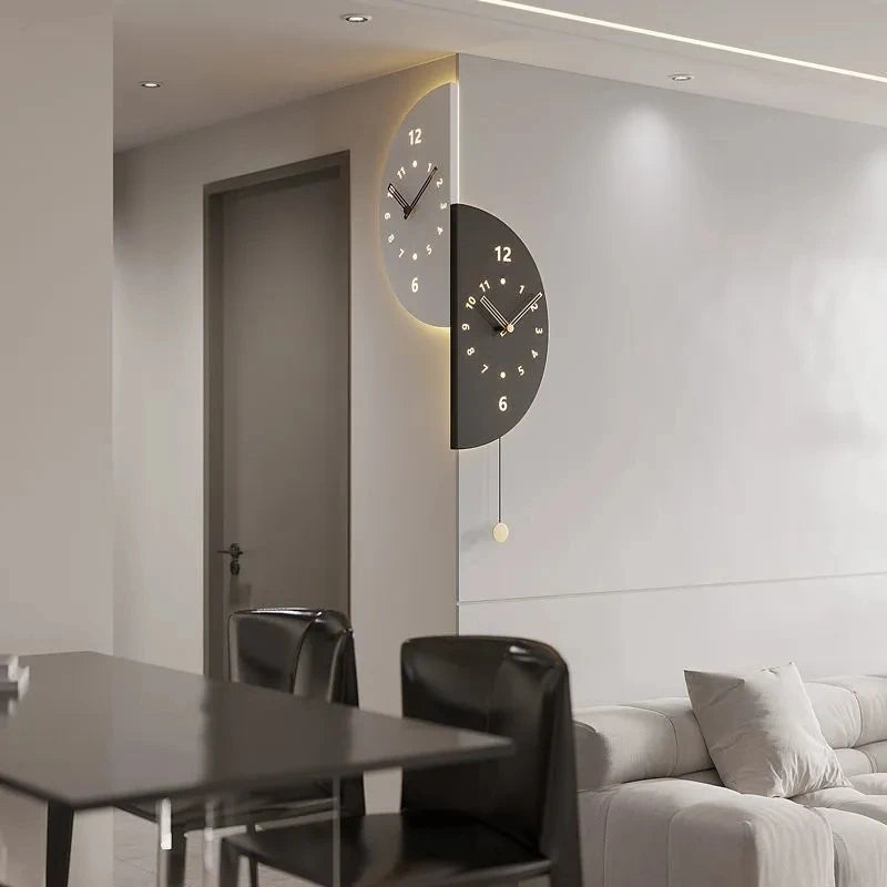 Double Sided Corner Wall Clock, Household Corner Male Clock