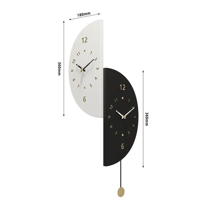 Double Sided Corner Wall Clock, Household Corner Male Clock