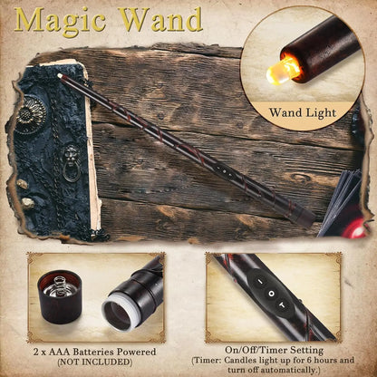 Floating Candles with Magic Wand – 12Pcs Flameless Hanging Candles